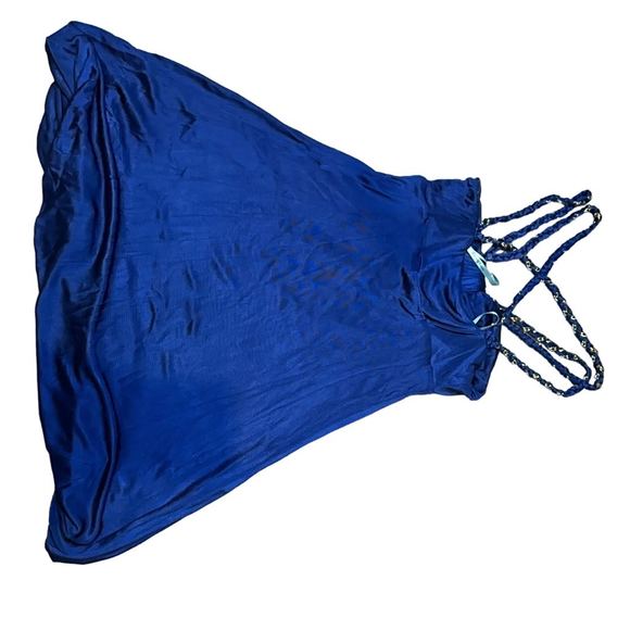 Marciano Women's Blue Backless Long Dress with Spaghetti Straps, Size XS - Picture 4 of 6